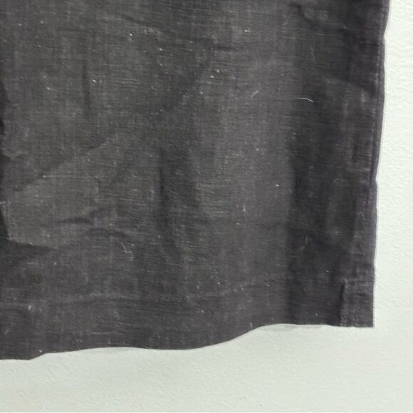 VTG Adolfo International | Women’s Black Linen Pencil Skirt Knee-Length Workwear - Picture 6 of 15